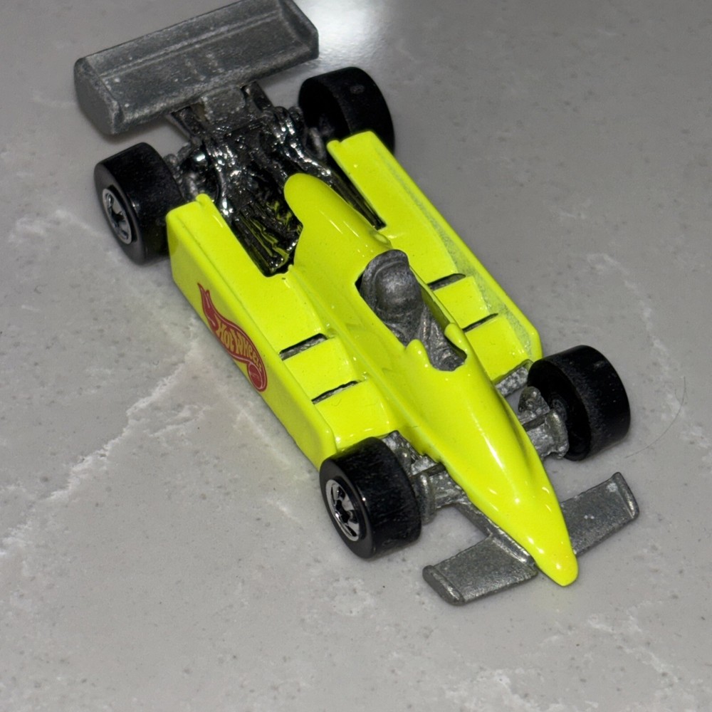 Mint 1982 Hot Wheels Neon Green Yellow Indy Race Car Malaysia Edition