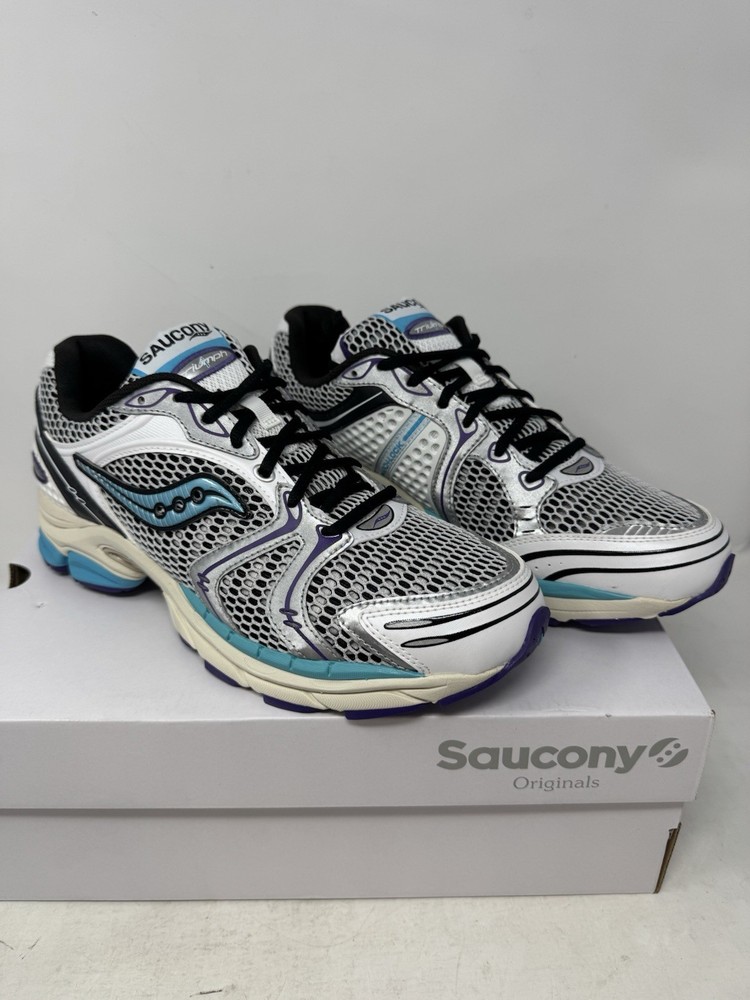 Saucony Progrid Triumph 4 White Blue S70704-13 Size 9.5 Men’s / 11 Women’s