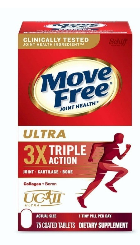 Move Free Ultra Triple Action Joint 75  Type II Collagen Exp 03/28 INTERNATIONAL