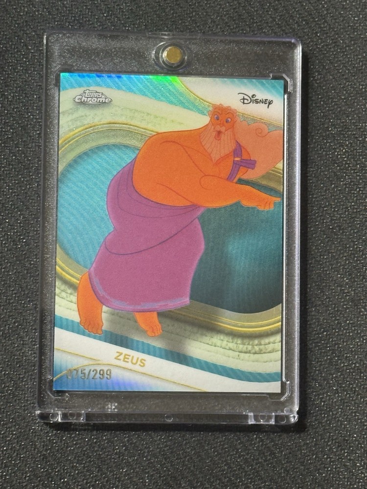 2025 Topps Chrome Disney Zeus Aqua Refractor /299 #49