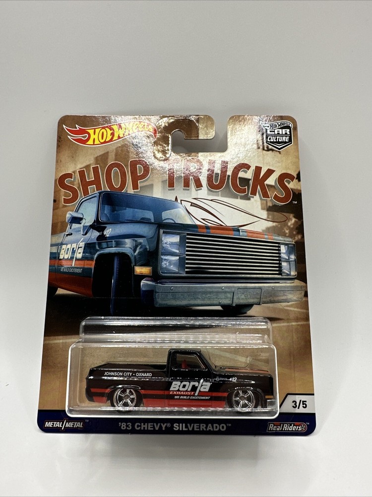 Chevy Silverado - Black - Hot Wheels - Shop Trucks 3 of 5 Borla