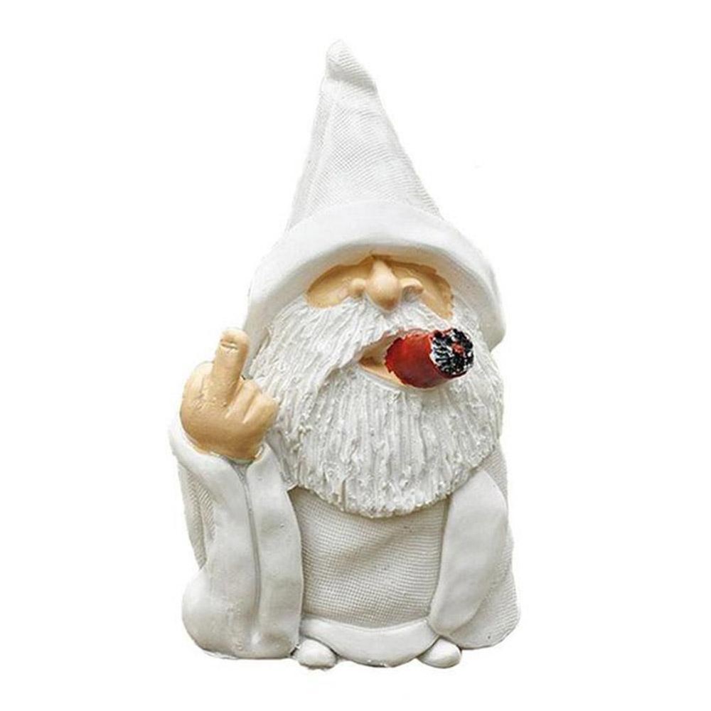 Christmas Smoking White Beard Old Man Resin Decoration Ornaments Hots Prof