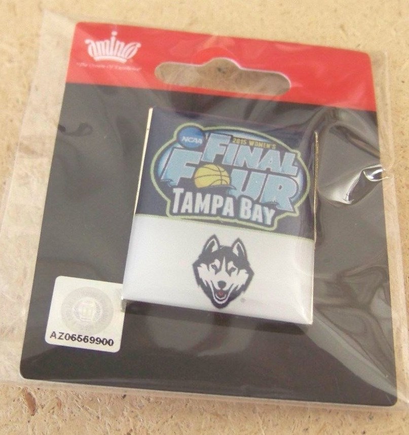 2015 NCAA Women's Final Four Tampa Bay pin Connecticut Huskies