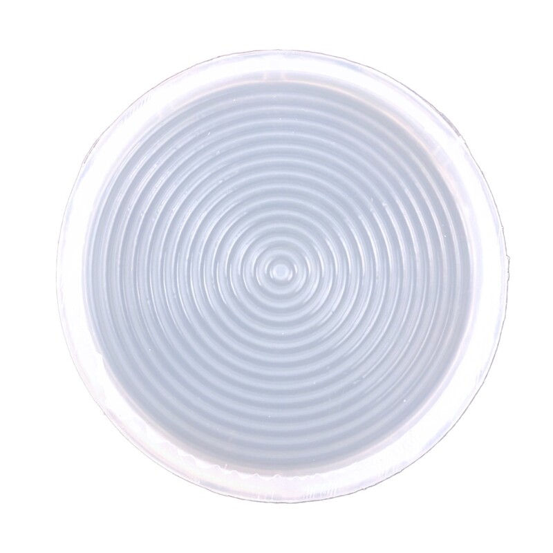Round Shaped Tray Resin Mould Coasters Cup Plate Silicone Mold Home Decorastions