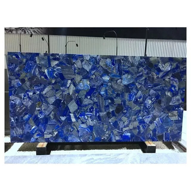 Lapis Lazuli Stone Coffee Table Slab for Stunning Home Decor