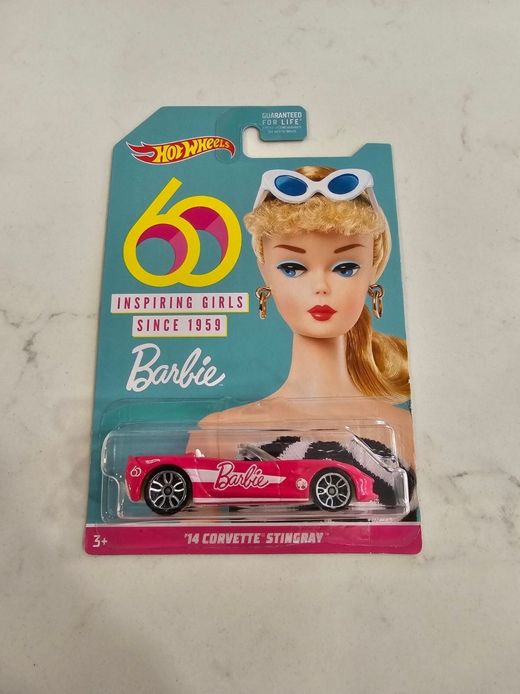 Hot Wheels 1:64 Diecast Barbie Inspiring Girls Since 1959 14 Corvette Stingray