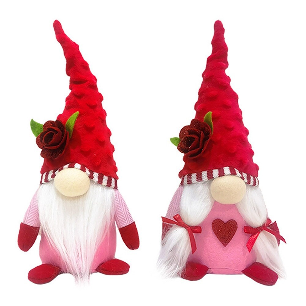 2PCS Valentine's Day Plush Mr & Mrs Scandinavian Home Decor