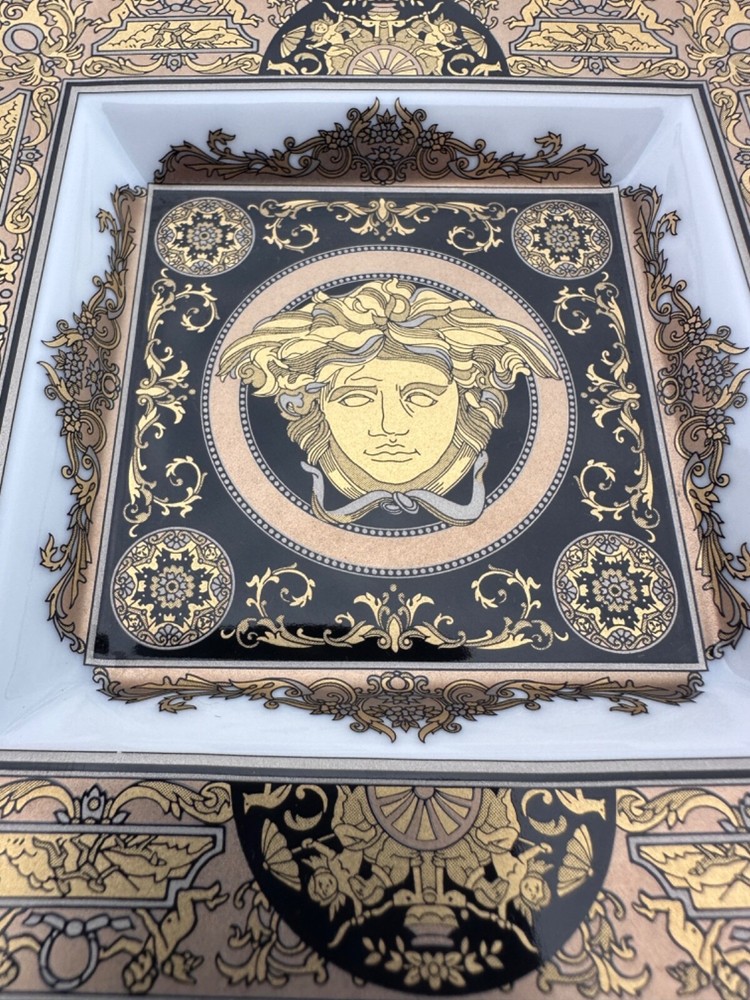 VERSACE TRAY Medusa Gold Arcadia plate   ROSENTHAL NEW SALE