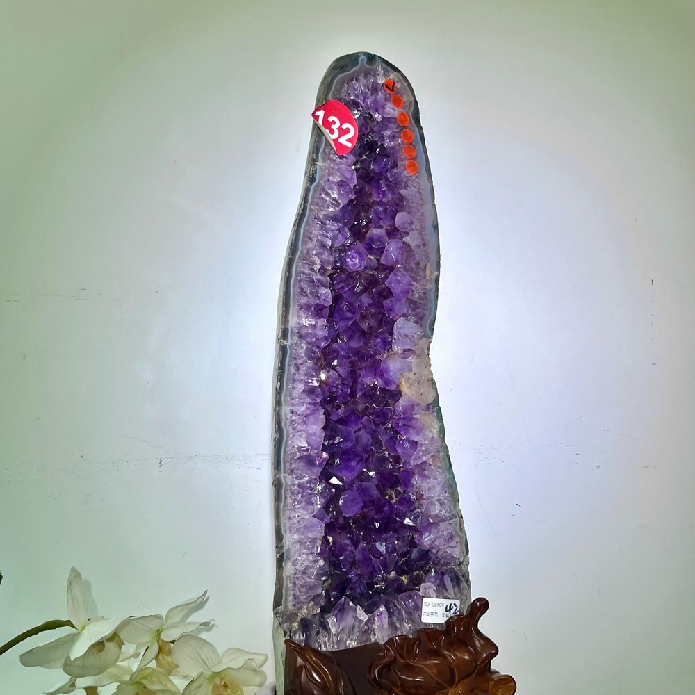 28.49LB Natural Brazilian Amethyst Crystal Cave Stone Cluster Quartz  Geode Heal