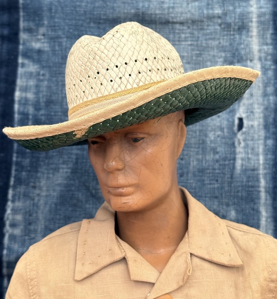 Vintage 1950s painted straw small miniature cowboy hat salesman sample