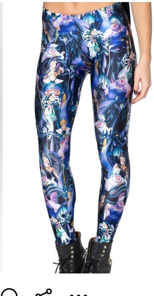 Black Milk x Disney Villains Women's Leggings Size Large