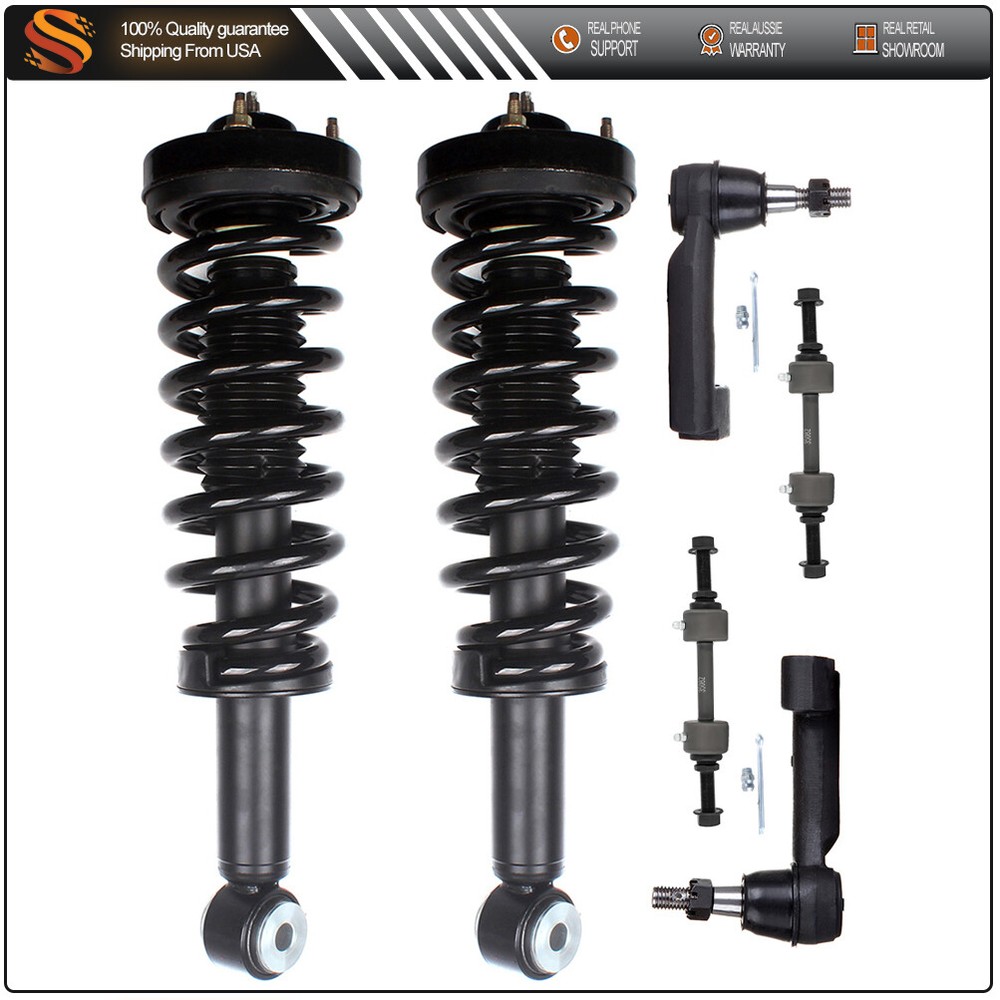 2009-2013 Ford F-150 2WD Front Suspension Kit with Struts Springs Sway Bar & Tie Rods
