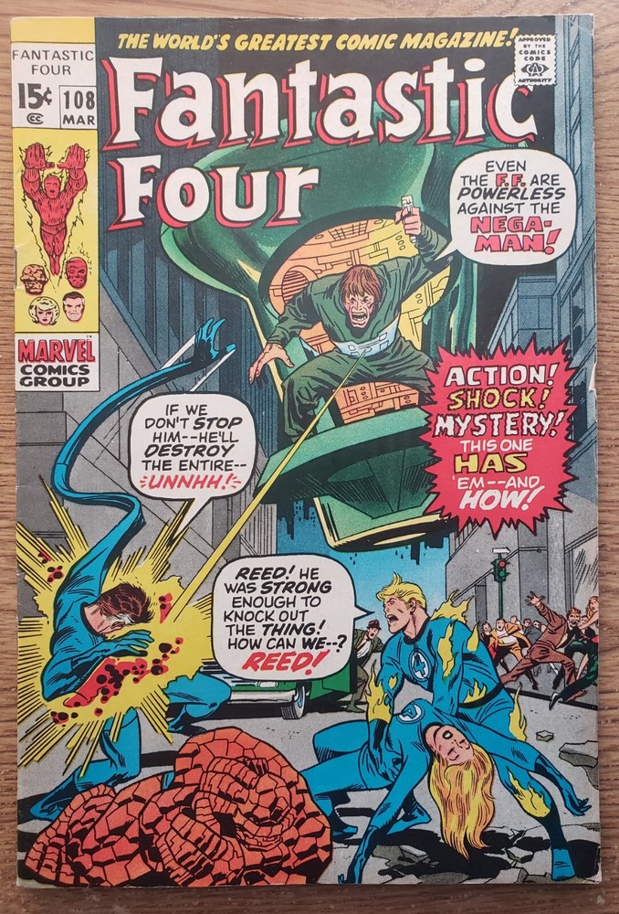 Fantastic Four #108 VF 7.5 Published in 1971