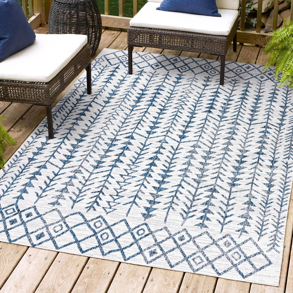 Jonathan Y SMB132B-3 Santa Monica 3x5 Multicolor Polypropylene Indoor Outdoor Rug  