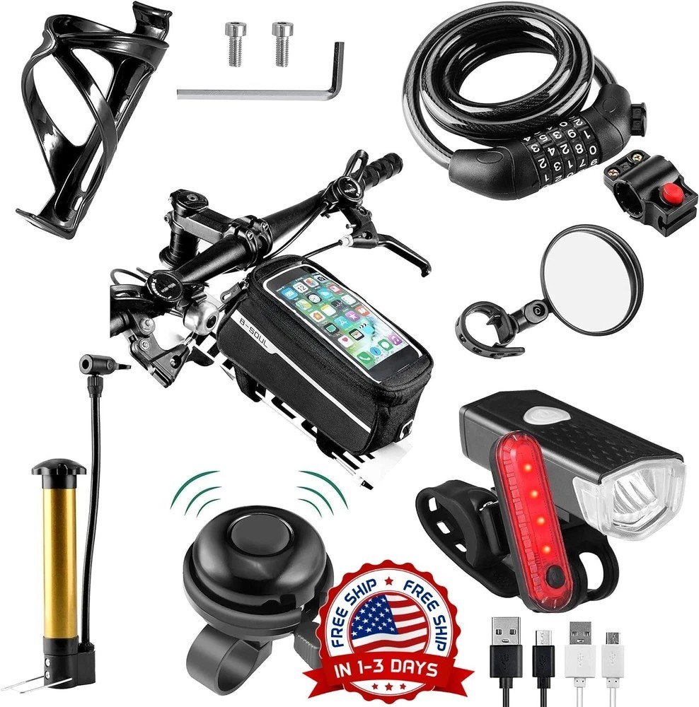 USB-Rechargeable Bike Light Set - Essential Cycling Accessories