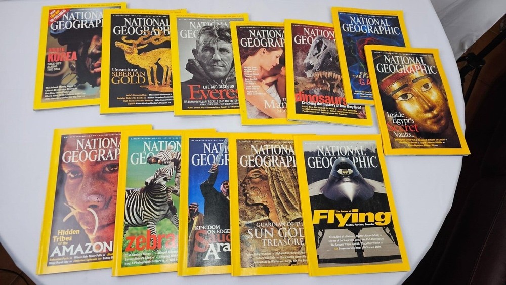 2003 National Geographic Full-Year Magazine Set January to December