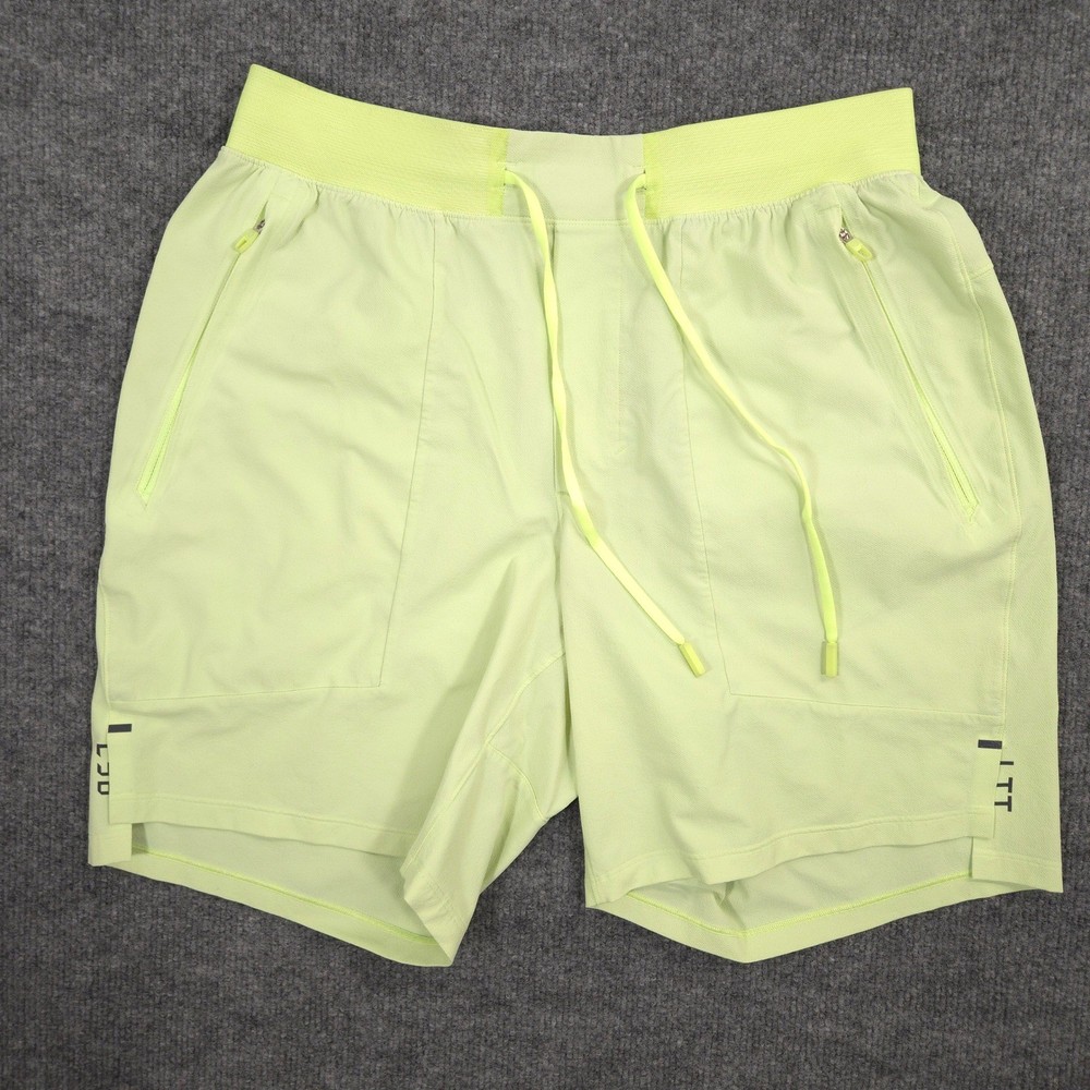 Lululemon License to Train Shorts Mens M Faded Zap Neon 7