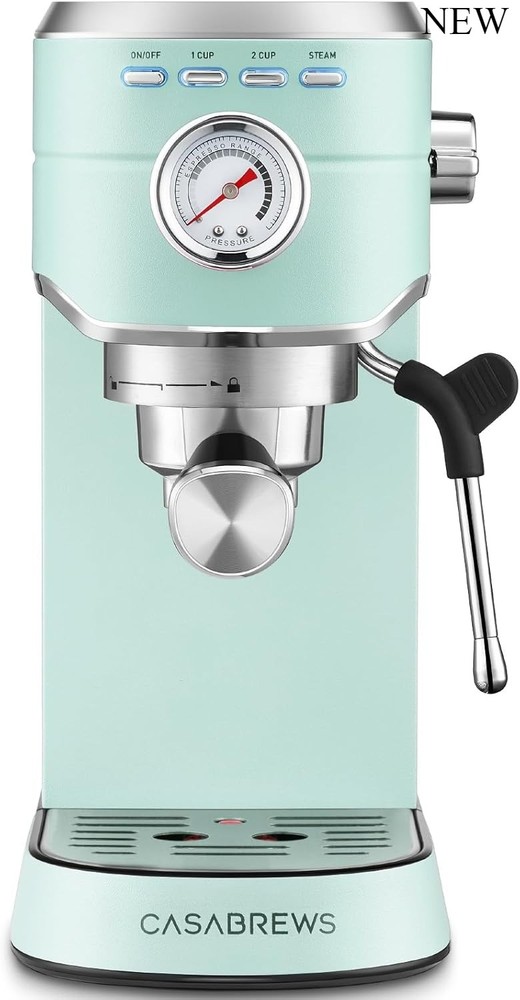 CASABREWS CM5418 Espresso Machine 20 Bar, Cappuccino Machine, Pastel Green
