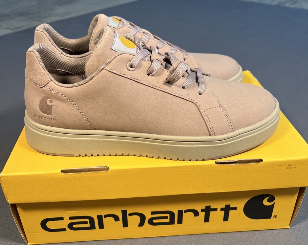 Carhartt Detroit Leather Sneakers Womens 9.5M Lavender Mauve Comfort Quality NEW