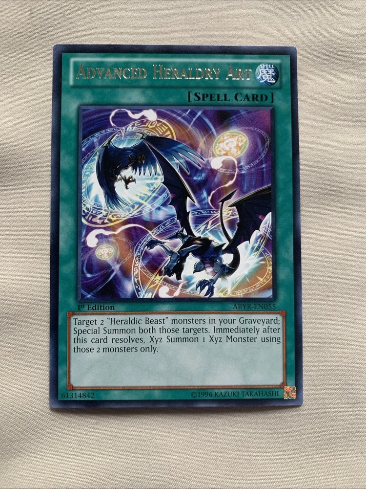 ABYR-EN055 Advanced Heraldry Art RARE Light Play YuGiOh Card