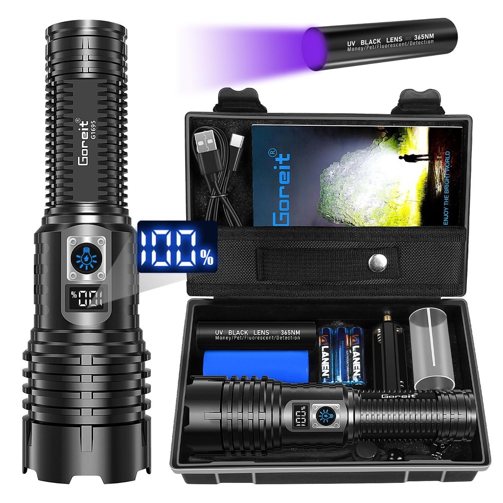 Flashlights LED High Lumens Rechargeable, 990,000 Lumens XHM77.2 Super Bright...