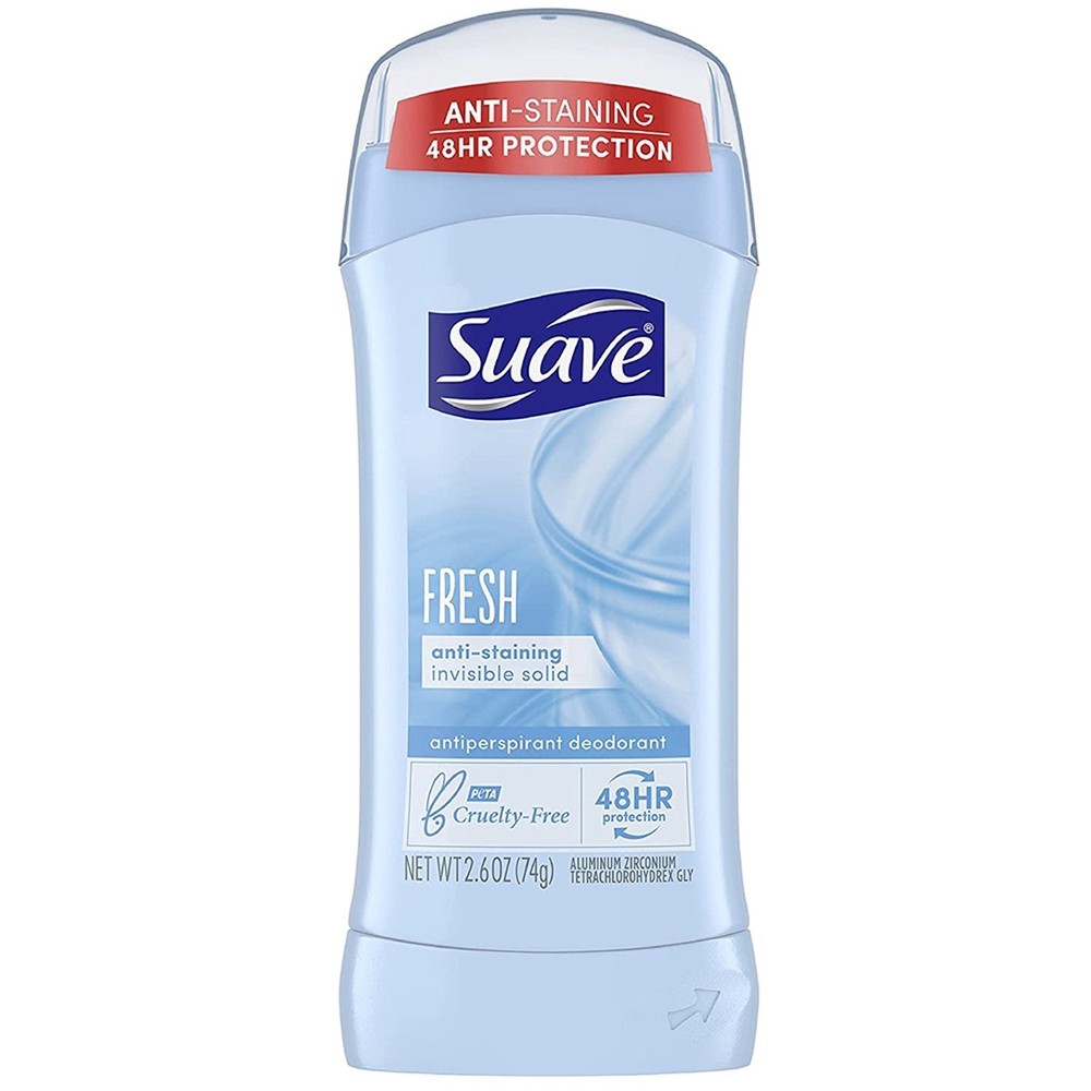 Suave Shower Fresh Antiperspirant Deodorant Stick Invisibl Solid 2.6oz (3 Pack)