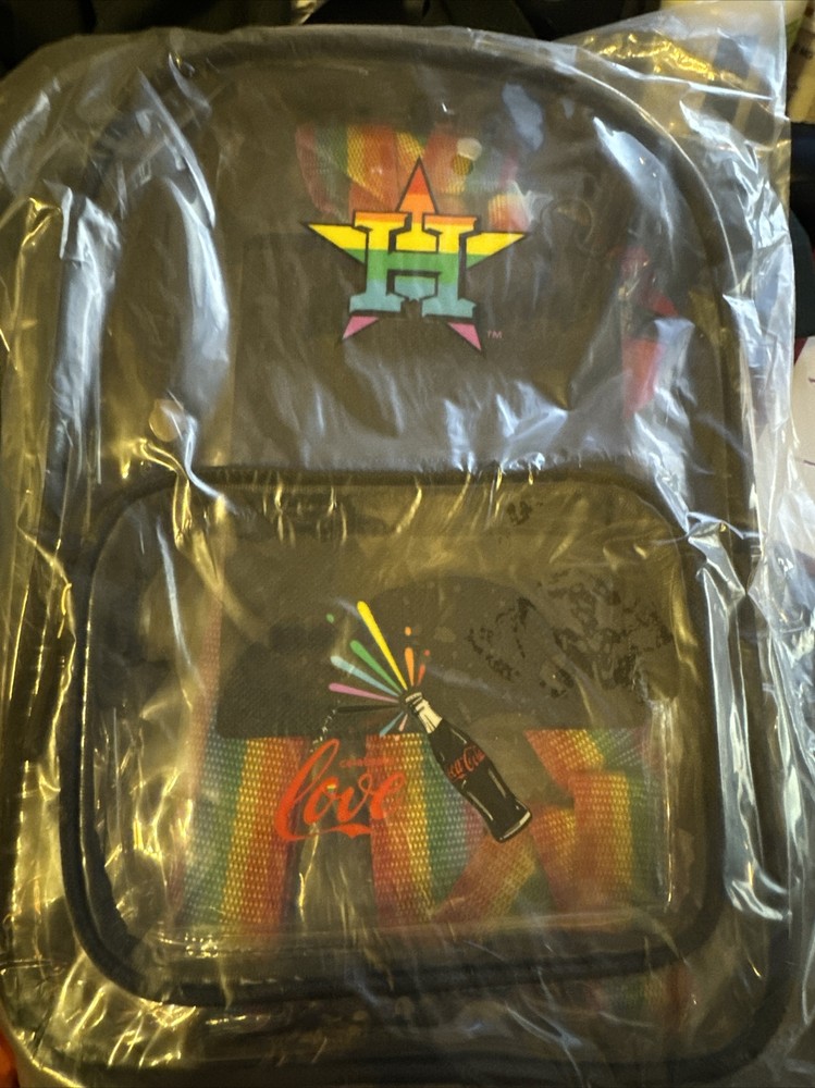 Houston Astros SGA Pride Day Clear Mini Backpack 6/20/2023 NEW-image
