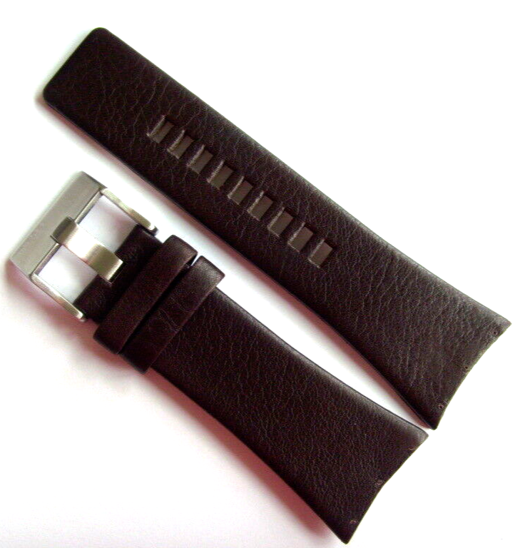 Diesel Original Replacement Leather Strap DZ1204 Watch Band Brown 32 mm