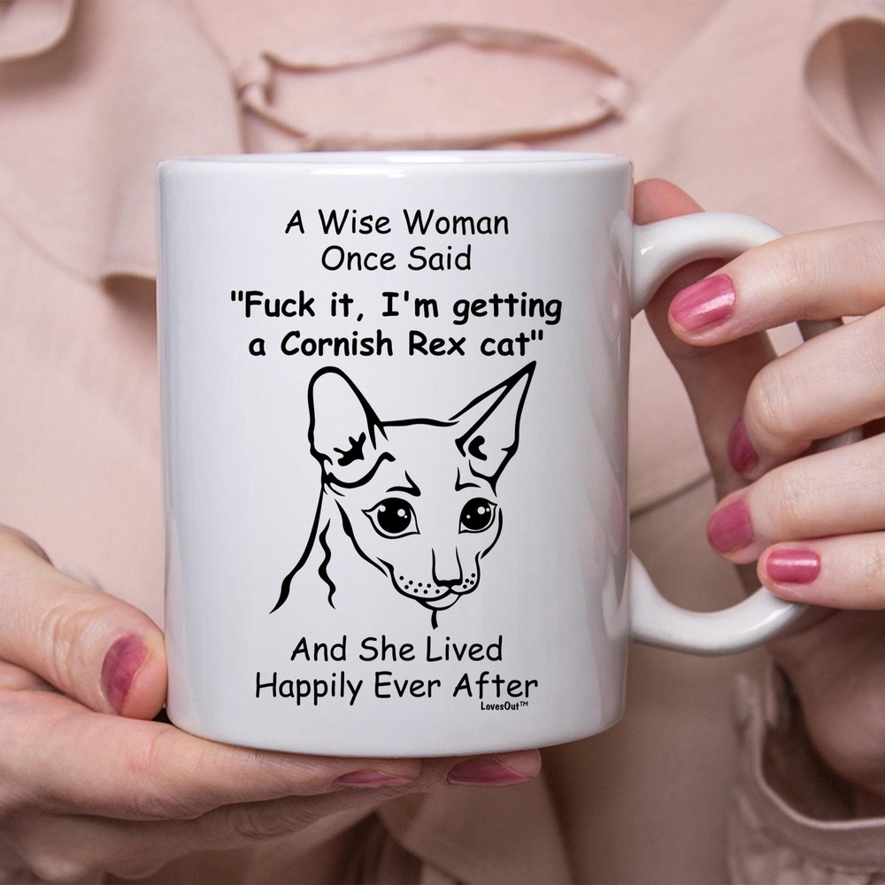 Funny Cornish Rex Cat Gift For Women White Coffee Mug Coffee Mug Coffee Cup