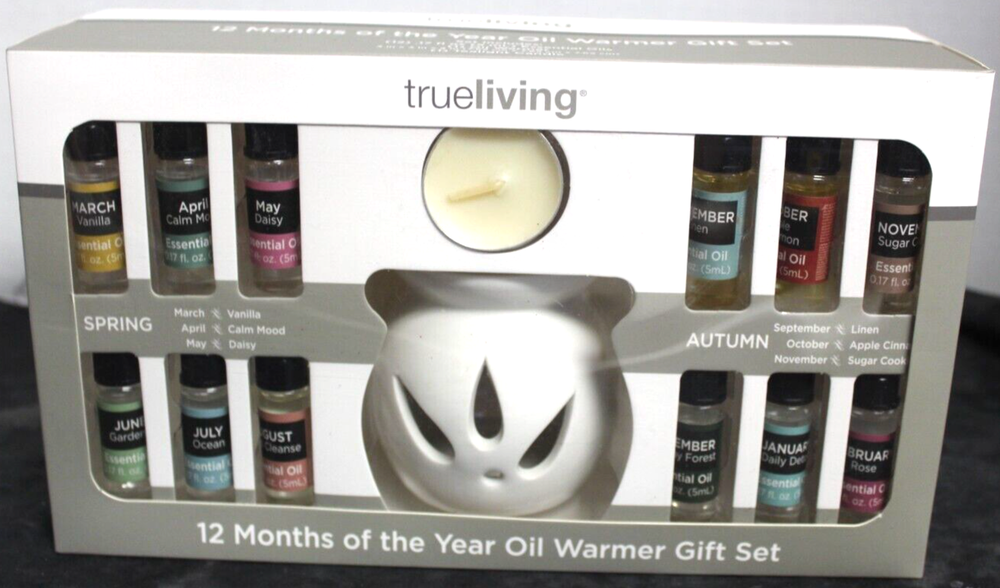 Trueliving Oil Warmer Gift Set 12 months of the year. See picture and Read Info