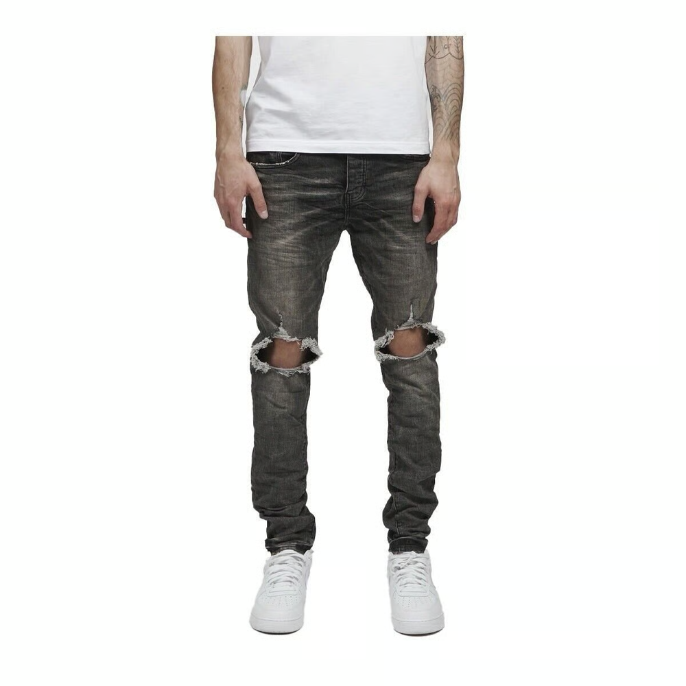 Purple Brand Jeans #9002 - Vintage Washed Denim, Baggy Fit, Streetwear Fashion