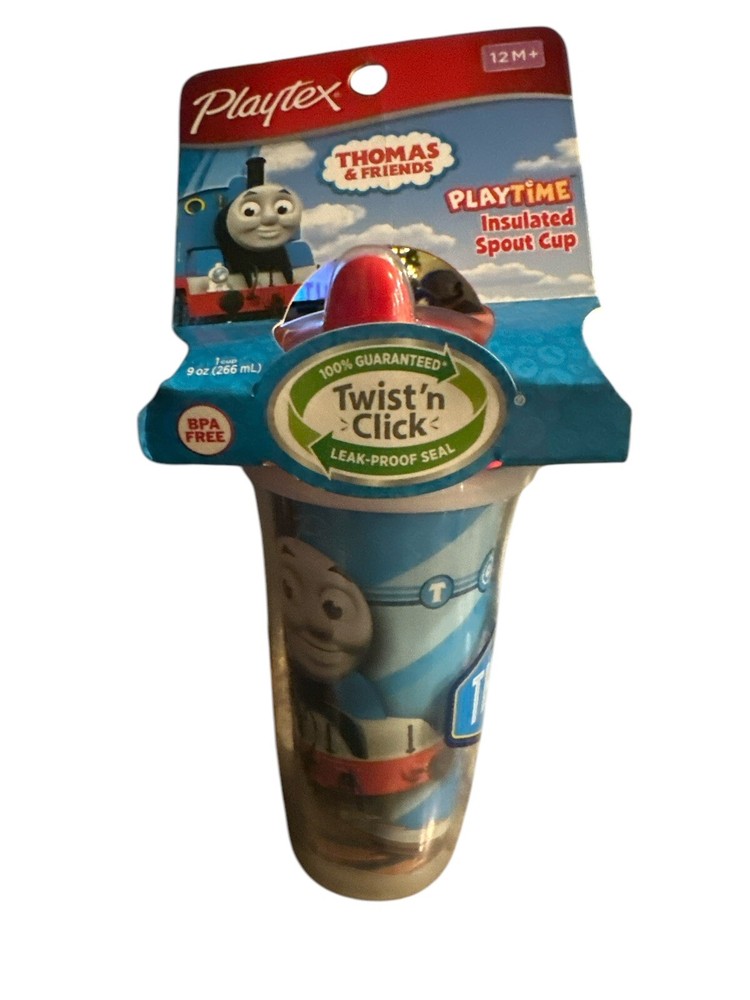 Playtex Sipsters Thomas El Tren y Amigos 9oz Caño a Prueba de Derrames 12 Meses + Nuevo