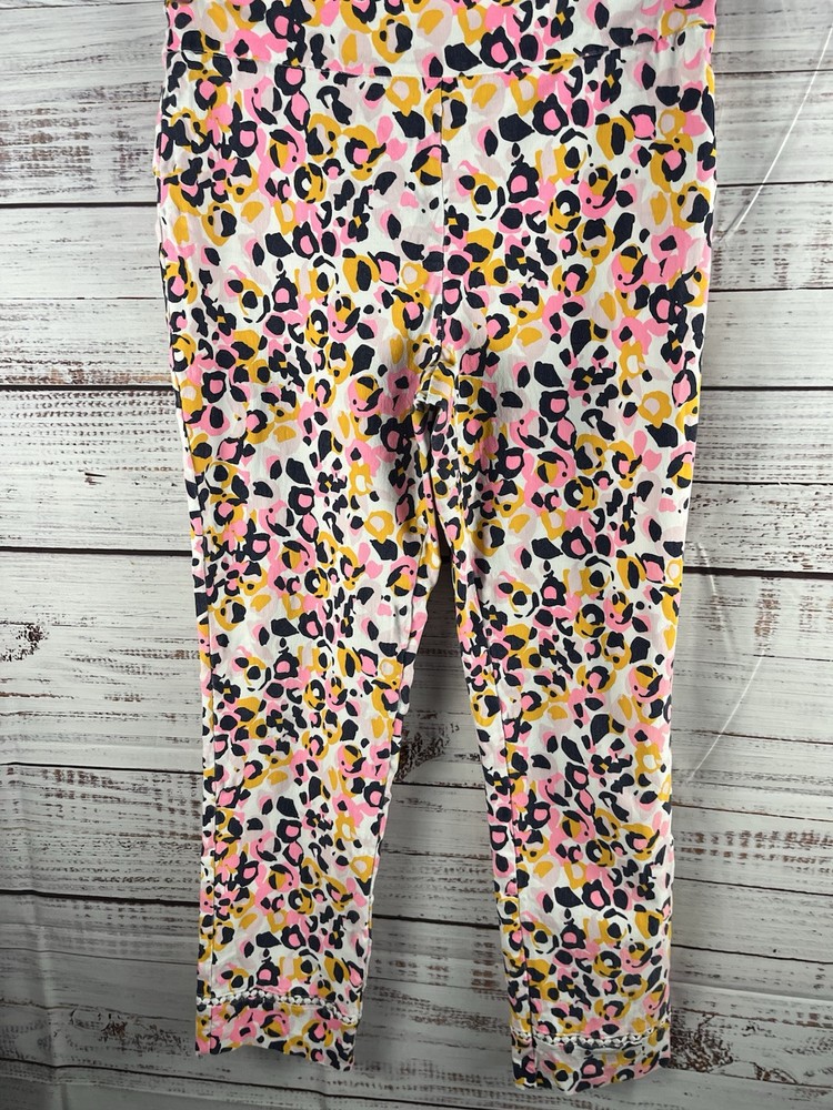 Crown & Ivy Ankle Pants Women’s 12 Leopard Print Multicolor Pull On