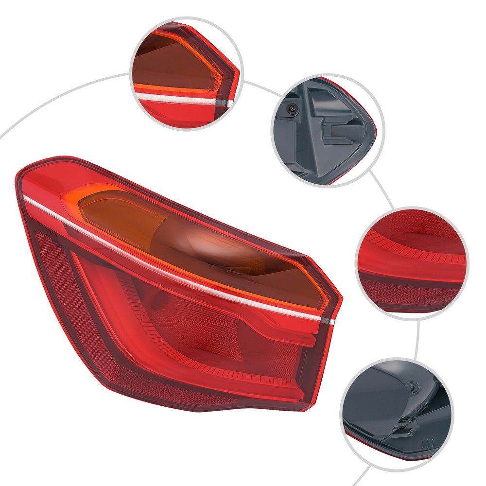 Tail Light For 2016-2019 BMW X1 LED Car Left Rear Diver Side Lamp Assembly Red