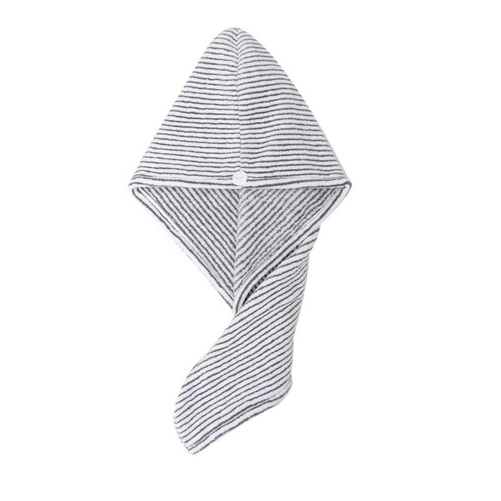 2 Pack Bamboo Charcoal Hair Towel Wrap for Fast Drying After Shower or Bath