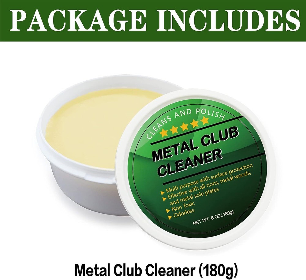 Golf Iron Club Cleaner and Polishing Solution for Shine and Care