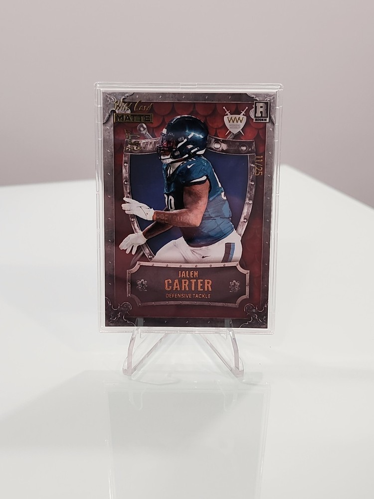 2023 Wild Card Matte #WW-JC JALEN CARTER Weekend Warrior RC SN 11/25