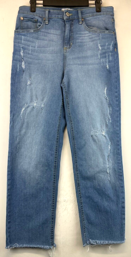 Black Daisy Jeans - Juniors Size 9/29 - Bella High Rise Straight Crop (2433)