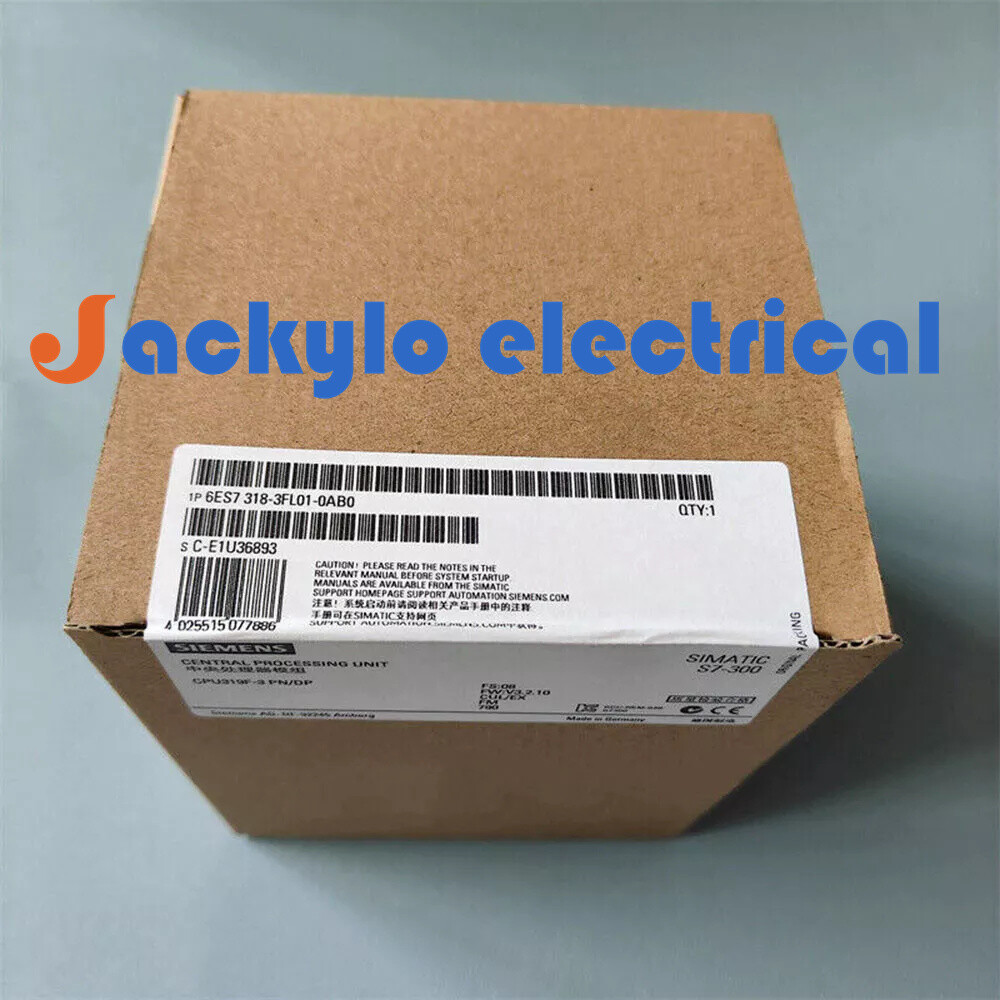 6ES7 318-3FL01-0AB0 SIEMENS S7-300 CPU319F-3 PN/DP 6ES7318-3FL01-0AB0 3FLO1-OABO