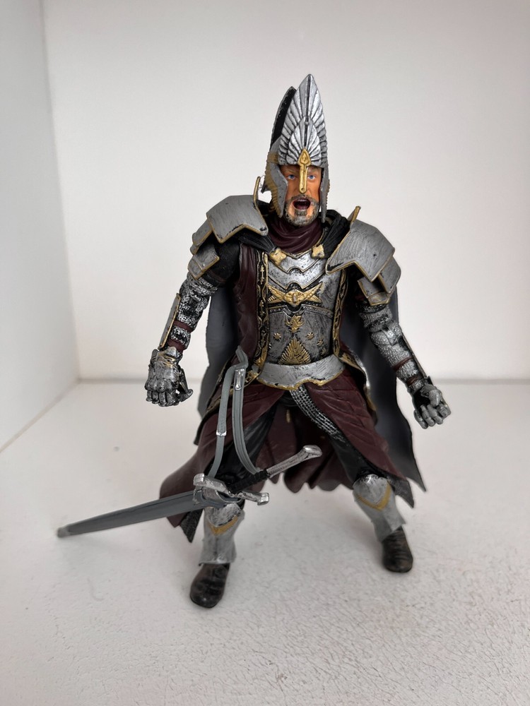 LORD OF THE RINGS KING ELENDIL ACTION FIGURE TOY BIZ FELLOWSHIP SERIES