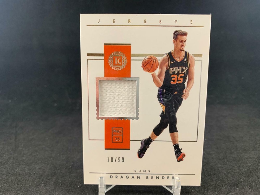 2018-19 PANINI ENCASED DRAGAN BENDER GAME WORN JERSEY RELIC 10/99 SUNS