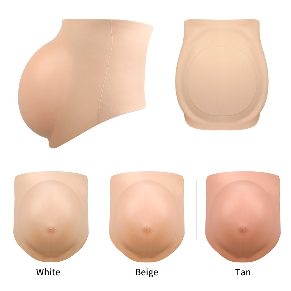 Fake Pregnant Soft Belly Realistic Silicone Pregnancy 4-6 Months Crossdresser
