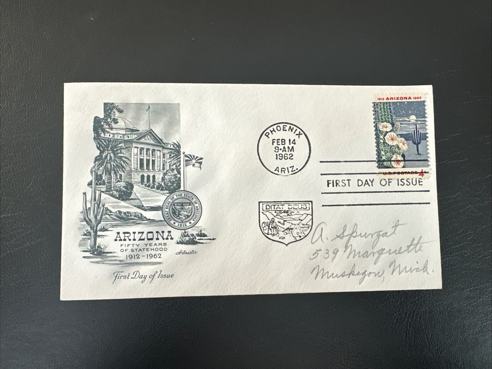 FDC~1962 ARIZONA~FIFTY YEARS OF STATEHOOD 1912-1962