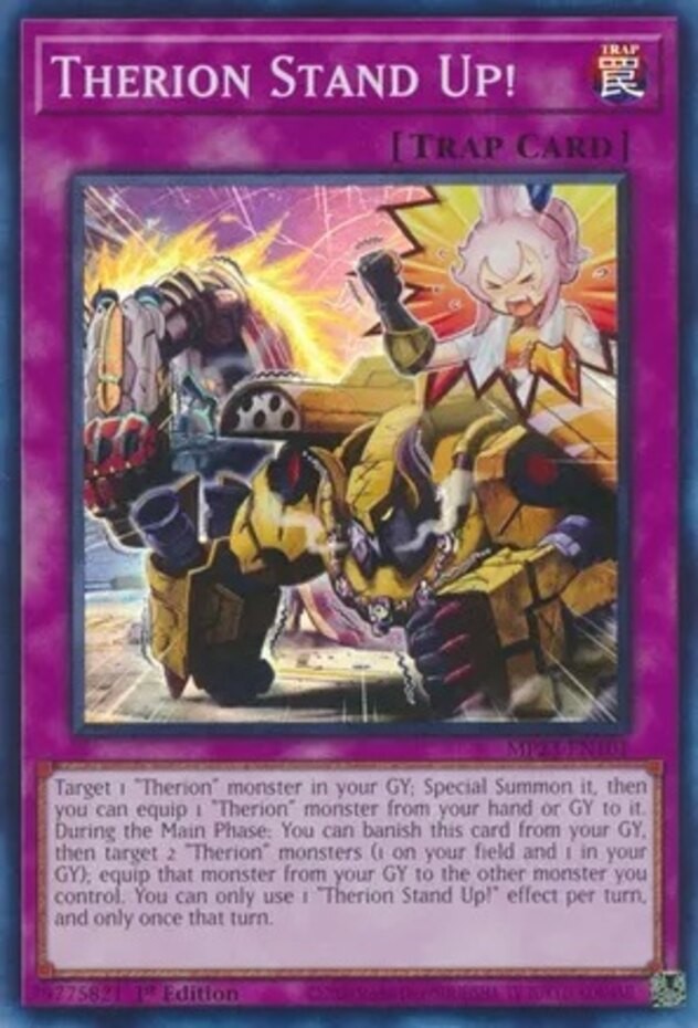 Therion Stand Up MP23-EN101 Super Rare 1st Ed Lightly Played TCG Card