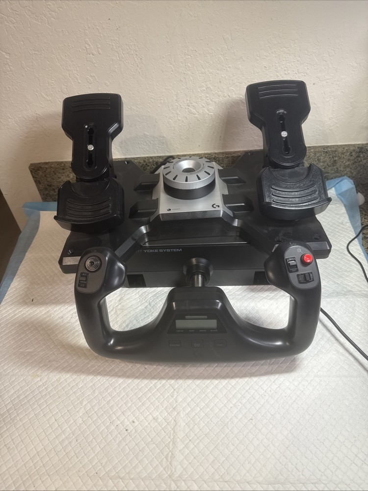 Logitech  Flight Simulator Yoke,  & Rudder Pedals