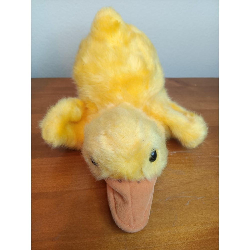 Folkmanis Yellow Duckling Duck Hand Puppet, Plush Soft Home School Easter Play