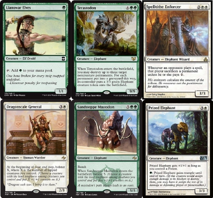 Elephantastic Deck Terastodon Mastodon MTG 60 Cards Near Mint