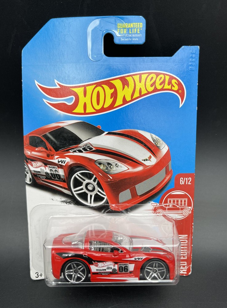 Hot Wheels 2005 Corvette C6 Red Edition Target Exclusive Red White