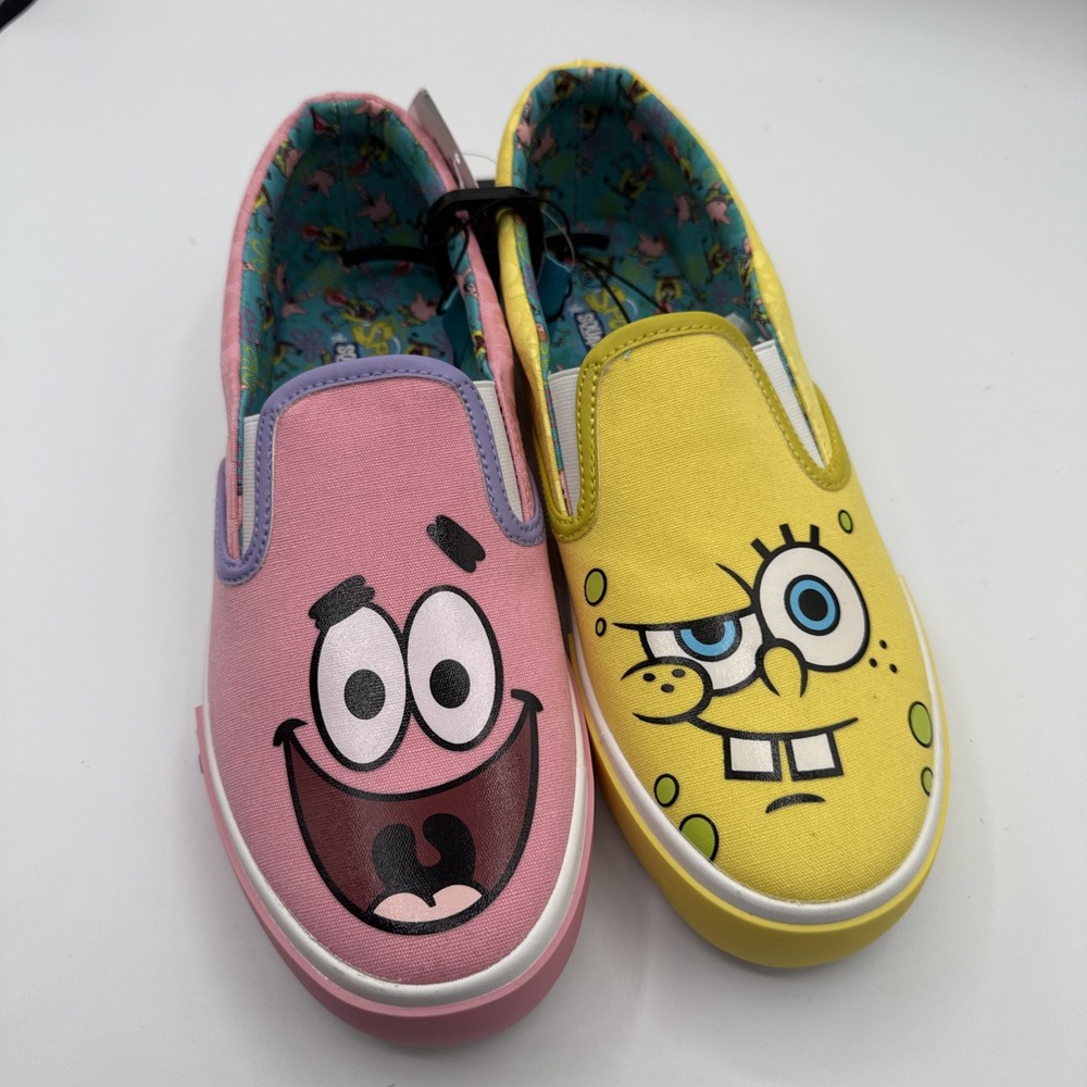 Nickelodeon SpongeBob Men’s 8.5 Slip-on Sneakers Ground Up Patrick