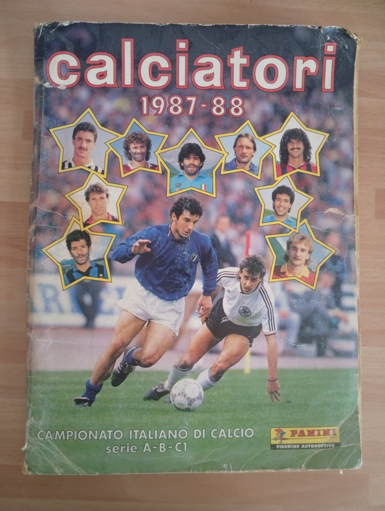 PANINI CHAMPIONSHIP FIGURINE ALBUM SERIES A 87/88 COMPLETE FAIR CONDITION